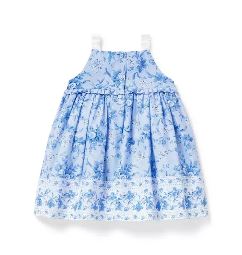 Baby Floral Border Print Dress