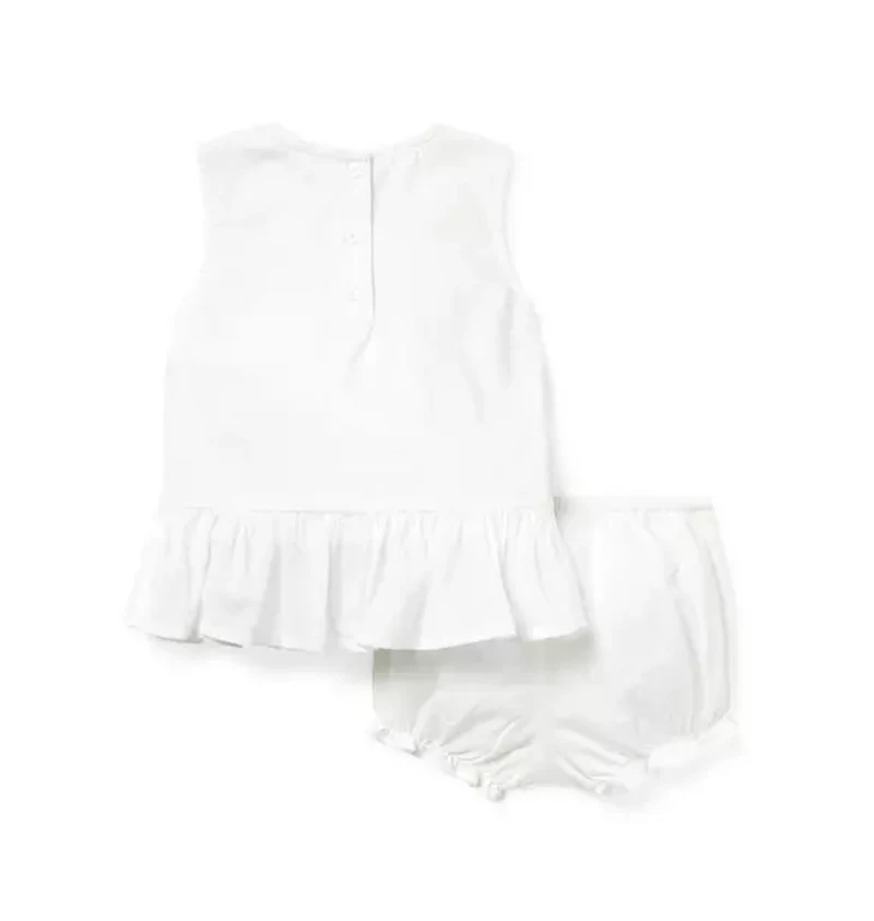 Baby Floral Smocked Matching Set