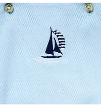 Baby Embroidered Sailboat Overall