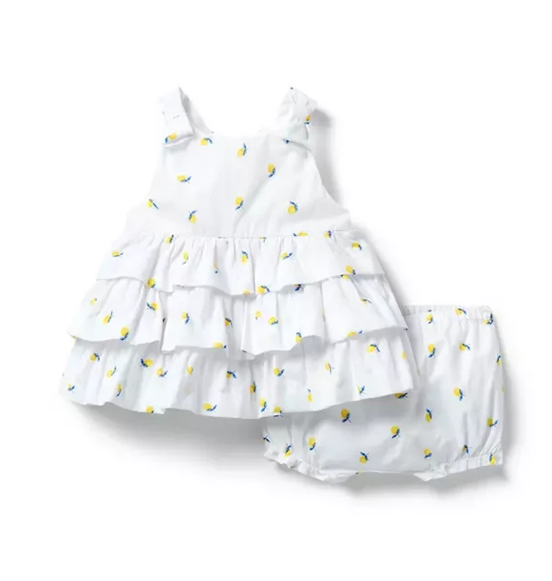Baby Lemon Ruffle Matching Set