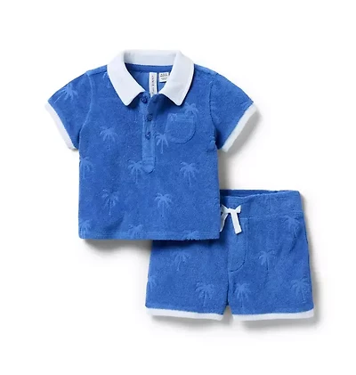 The Terry Palm Matching Baby Set