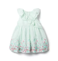 Baby Floral Border Dress