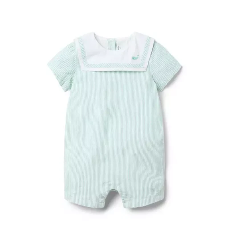 Baby Striped Sailor Romper