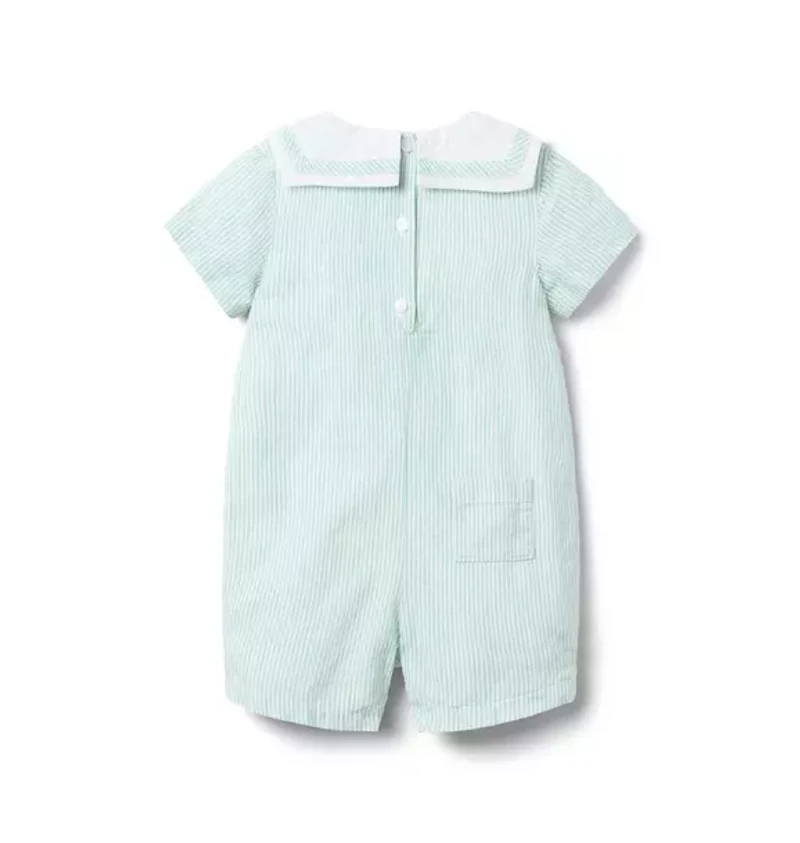 Baby Striped Sailor Romper