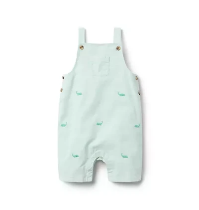 Baby Embroidered Whale Overall