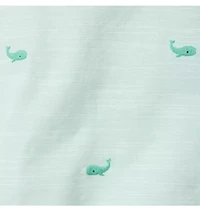 Baby Embroidered Whale Overall