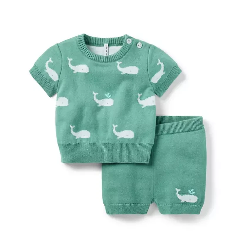 Baby Whale Matching Set