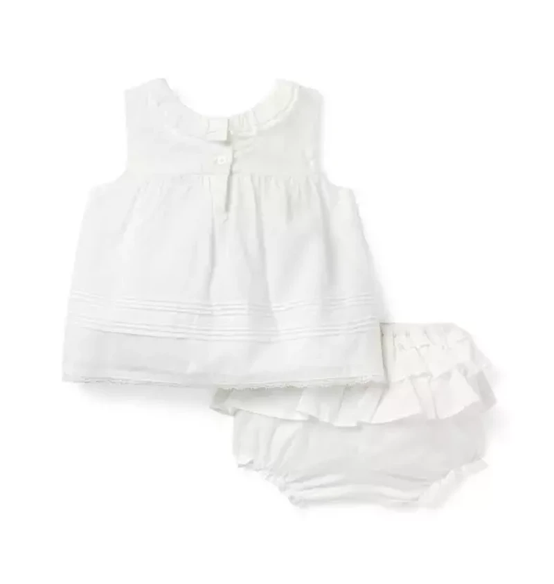 The Pintuck Lace Baby Matching Set