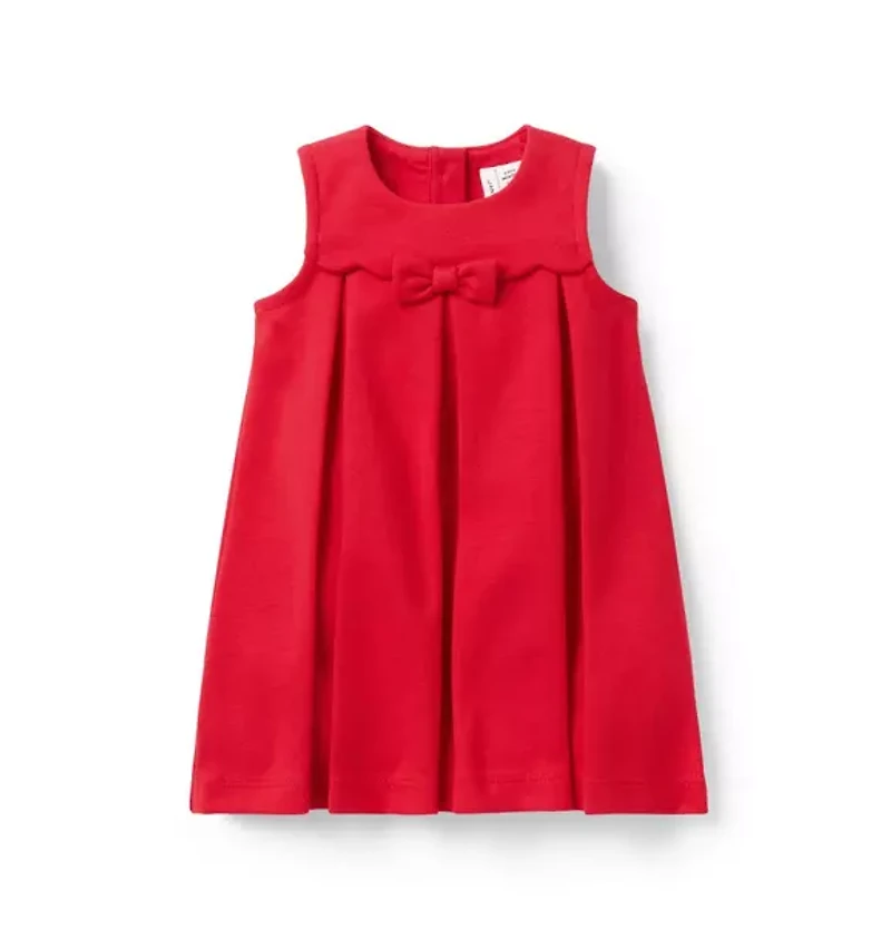 Baby Pleated Ponte Dress