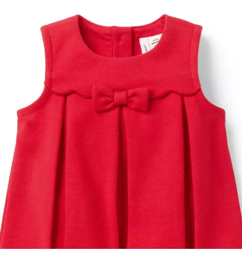 Baby Pleated Ponte Dress