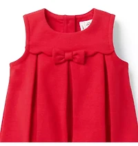 Baby Pleated Ponte Dress