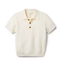 Textured Knit Polo