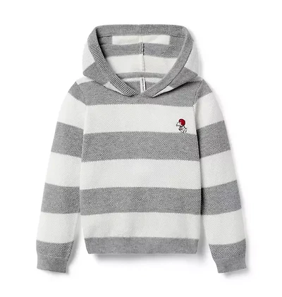 PEANUTS™ Snoopy Striped Hooded Sweater