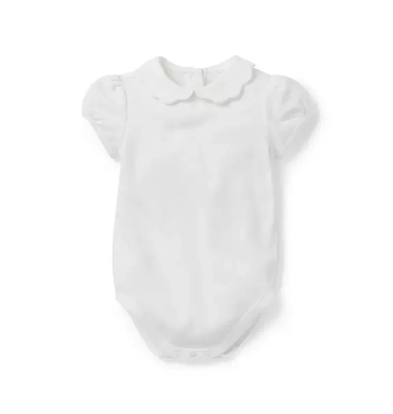 Baby Scalloped Collar Bodysuit