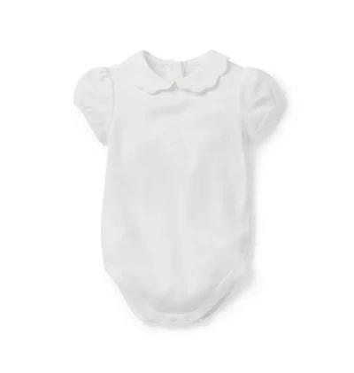 Baby Scalloped Collar Bodysuit