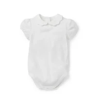 Baby Scalloped Collar Bodysuit