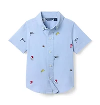 PEANUTS™ Embroidered Oxford Shirt