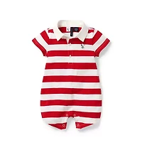 PEANUTS™ Snoopy Striped Baby Romper
