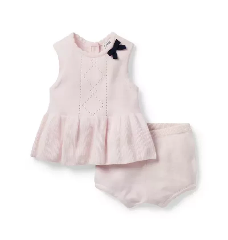 Baby Pointelle Matching Set