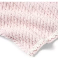 Baby Lace Trim Cable Knit Cardigan