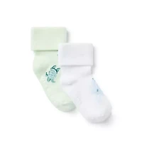 Baby Turtle And Crab Sock 2-Pack