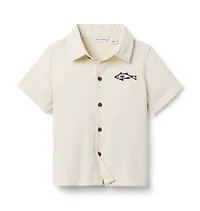 Embroidered Fish Shirt