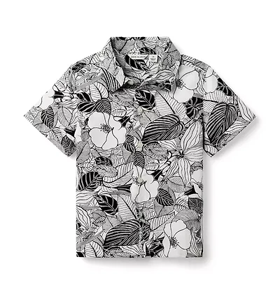 The Palm Bloom Poplin Shirt