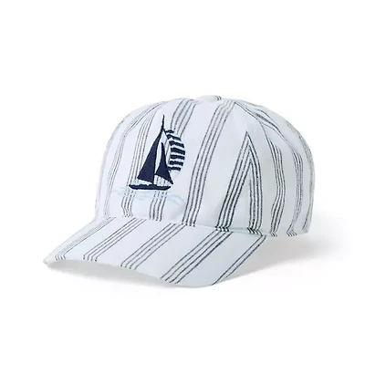 Baby Striped Sailboat Cap