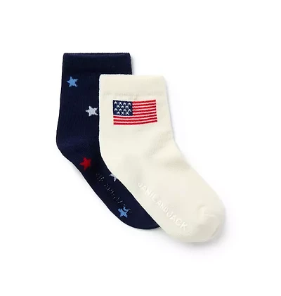 Baby Stars And Flag Sock 2-Pack