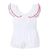 Embroidered Paisley Romper