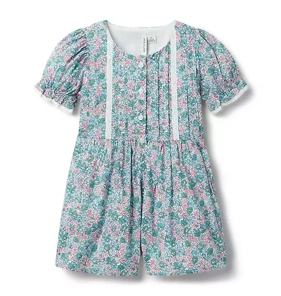 Ditsy Floral Pintuck Romper