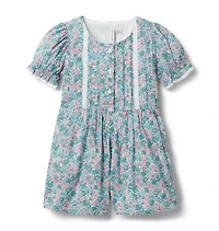 Ditsy Floral Pintuck Romper