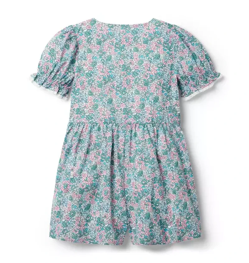 Ditsy Floral Pintuck Romper