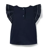 Flutter Sleeve Top