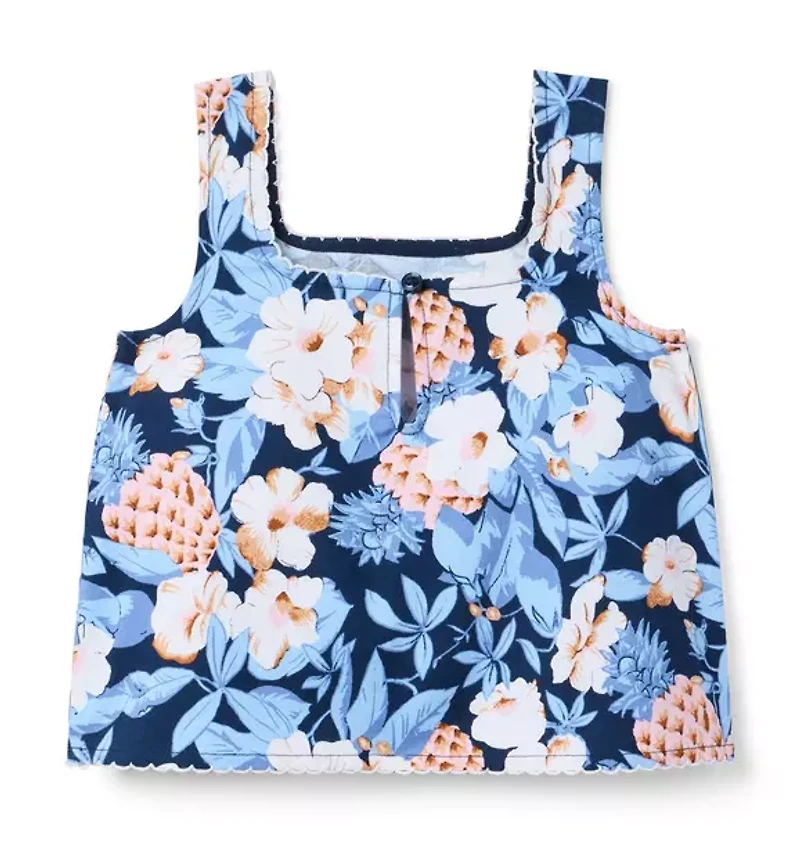 Pineapple Floral Top