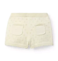 Pointelle Sweater Short