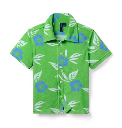 Tropical Floral Terry Shirt