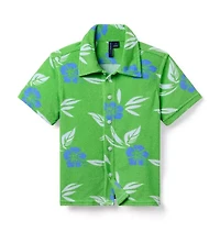 Tropical Floral Terry Shirt