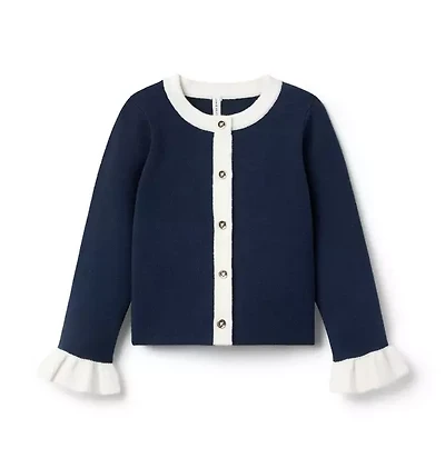 Ruffle Cuff Cardigan