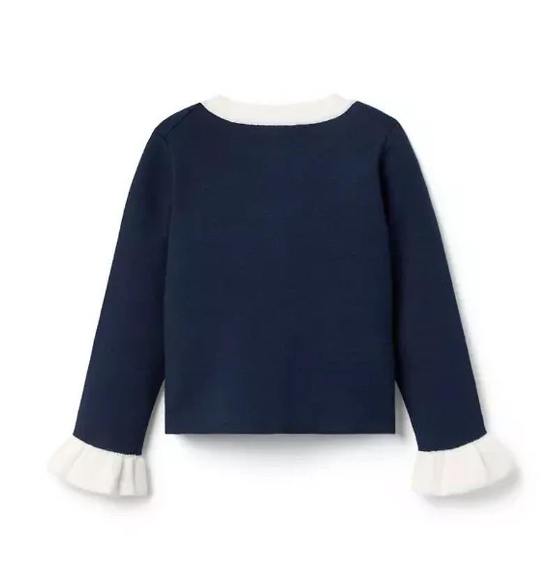 Ruffle Cuff Cardigan