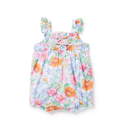 Baby Floral Bow Romper