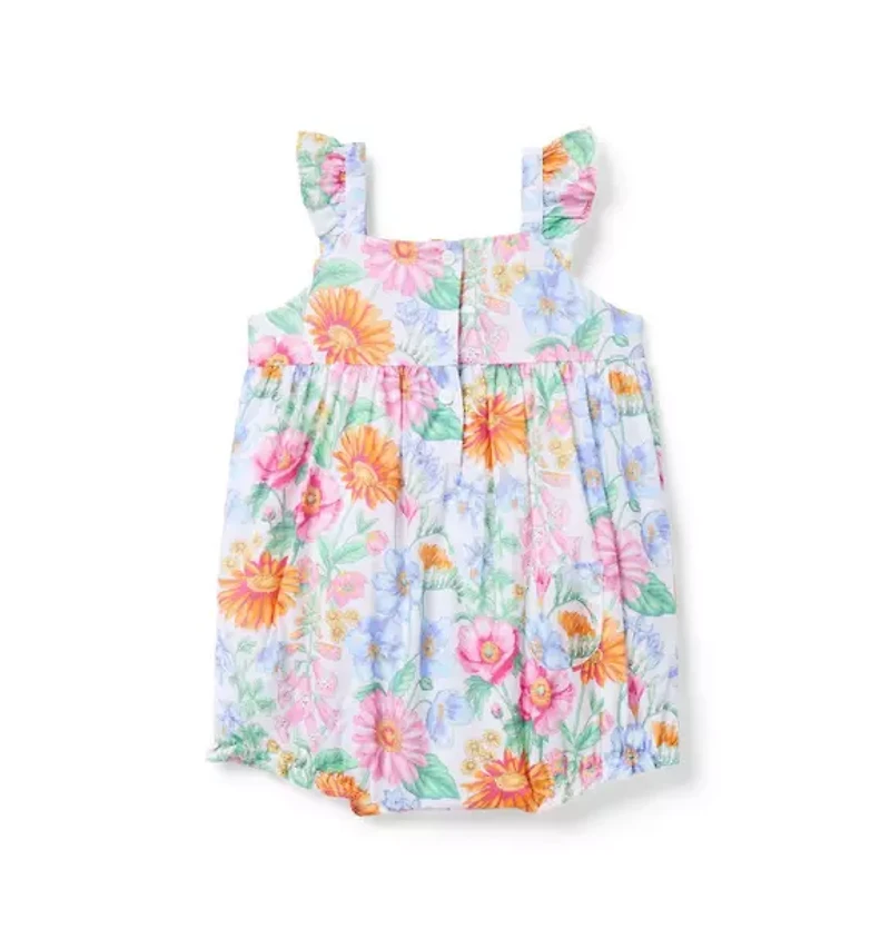 Baby Floral Bow Romper