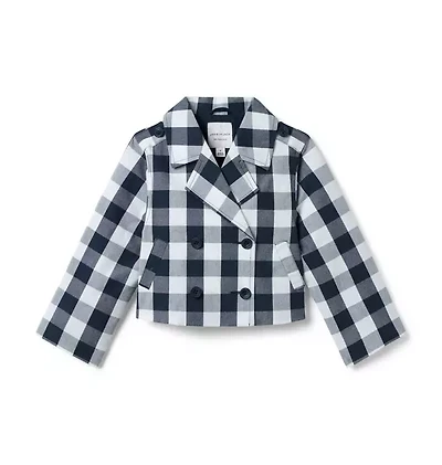 The Gingham Cropped Jacket