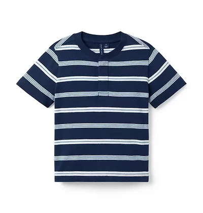 Striped Henley Tee