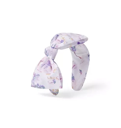 Countryside Toile Bow Headband