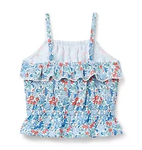Ditsy Floral Peplum Top