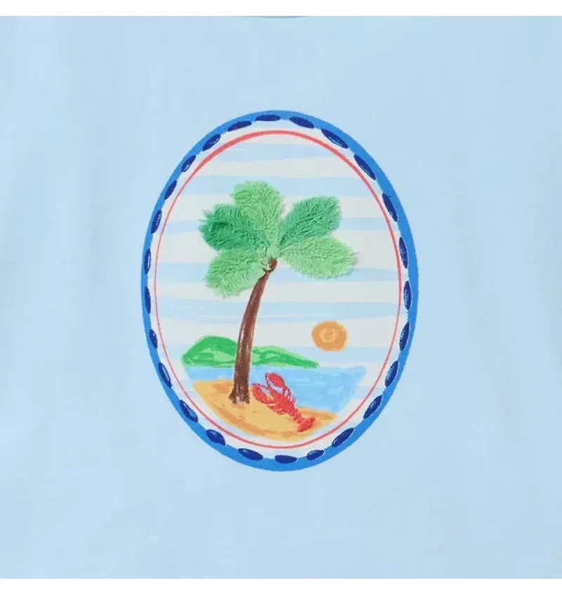 Island Palm Ruffle Tee