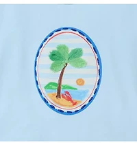 Island Palm Ruffle Tee
