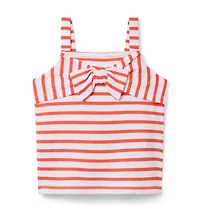 Striped Bow Top