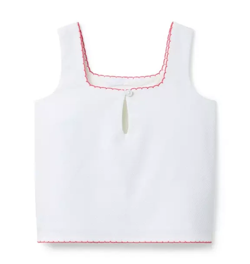 Embroidered Lobster Top